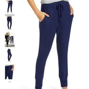 Collection by Bobeau Cozy Jogger Pant Navy Small